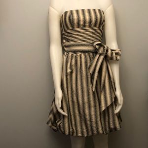 BCBG MAXAZRIA dress with corset style top.